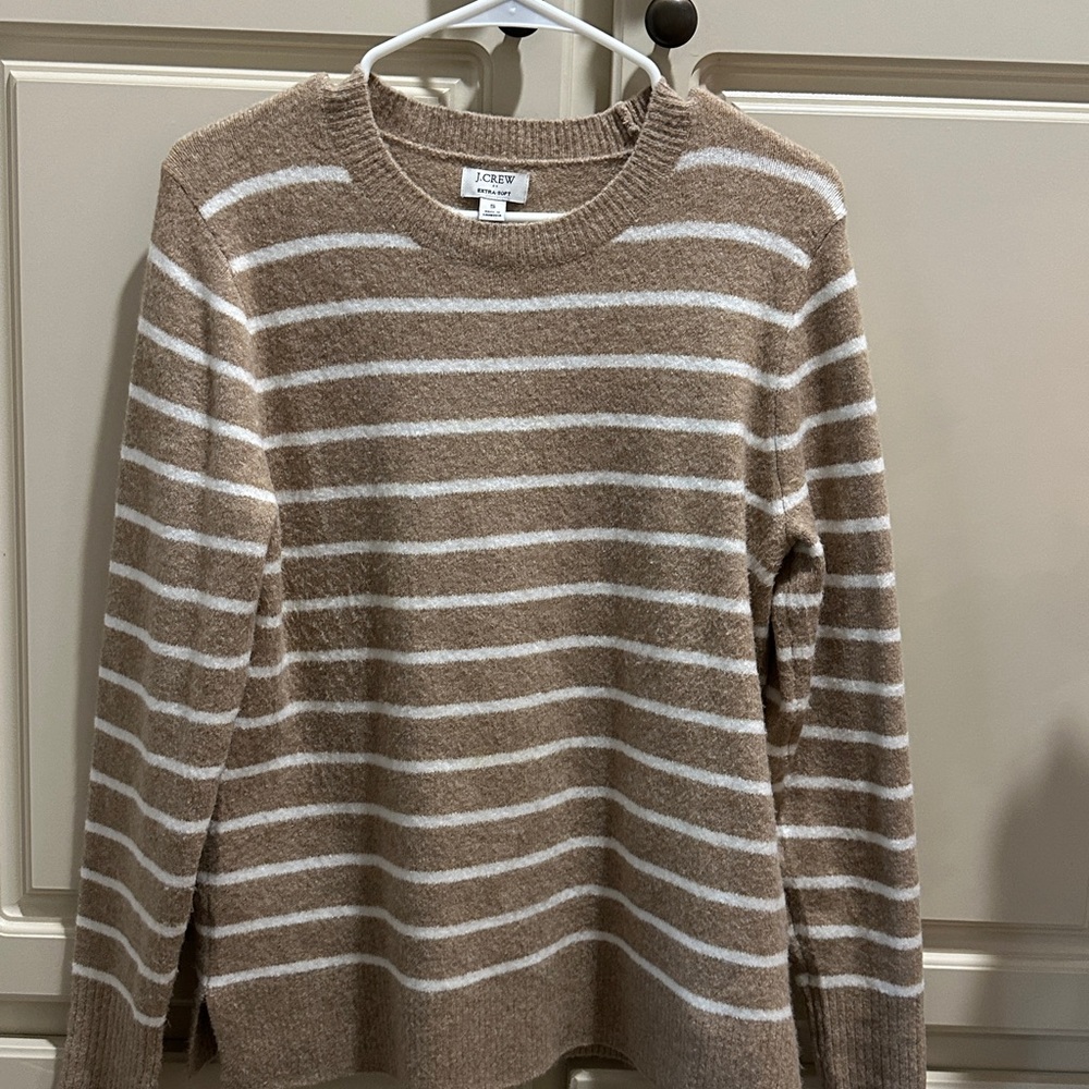 J.Crew Wool Blend Extra Soft Striped Sweater